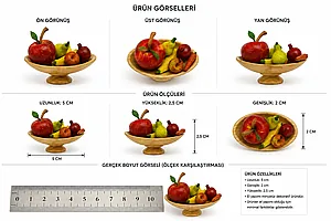 Mini El Yapımı Meyve Tabağı – 5 cm